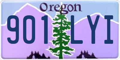 OR license plate 901LYI