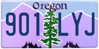 OR license plate 901LYJ