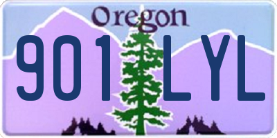 OR license plate 901LYL