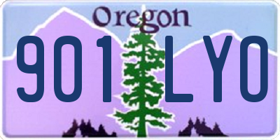 OR license plate 901LYO