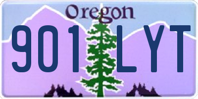OR license plate 901LYT
