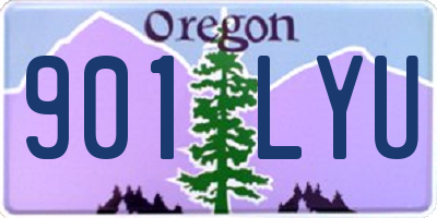 OR license plate 901LYU