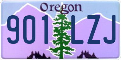 OR license plate 901LZJ