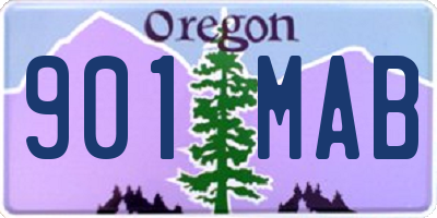 OR license plate 901MAB