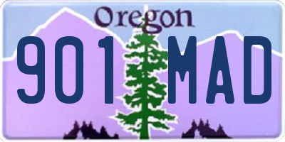 OR license plate 901MAD