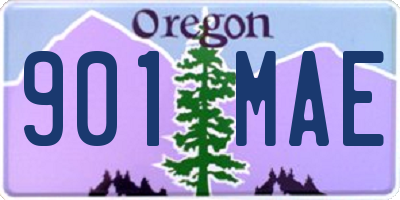 OR license plate 901MAE