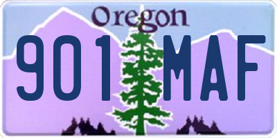 OR license plate 901MAF