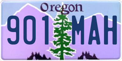 OR license plate 901MAH