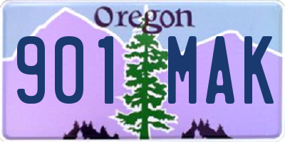 OR license plate 901MAK