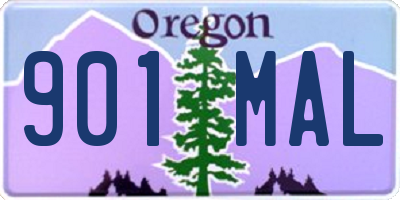 OR license plate 901MAL