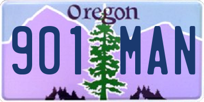 OR license plate 901MAN