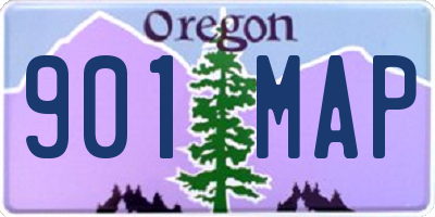 OR license plate 901MAP