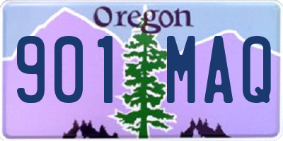 OR license plate 901MAQ