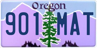 OR license plate 901MAT