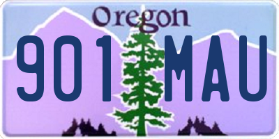 OR license plate 901MAU