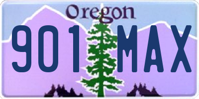 OR license plate 901MAX