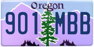 OR license plate 901MBB