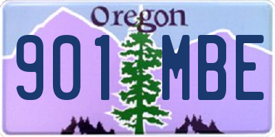 OR license plate 901MBE