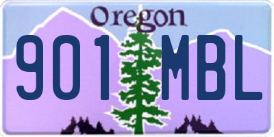 OR license plate 901MBL