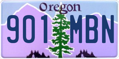 OR license plate 901MBN