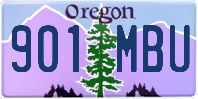 OR license plate 901MBU
