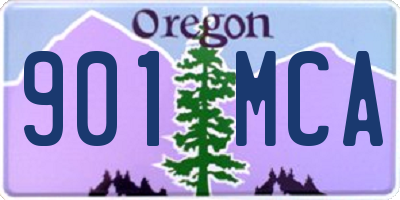OR license plate 901MCA