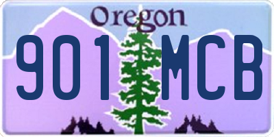 OR license plate 901MCB