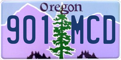 OR license plate 901MCD