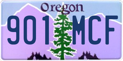 OR license plate 901MCF