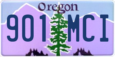OR license plate 901MCI