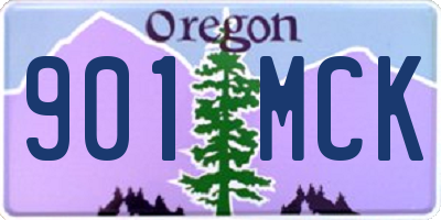 OR license plate 901MCK