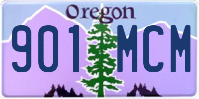 OR license plate 901MCM