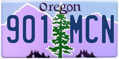 OR license plate 901MCN