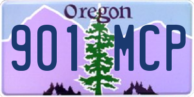 OR license plate 901MCP
