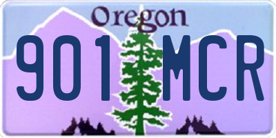 OR license plate 901MCR
