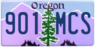OR license plate 901MCS