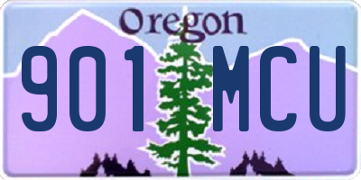 OR license plate 901MCU