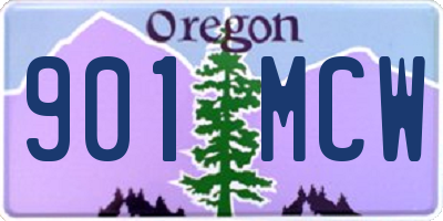 OR license plate 901MCW