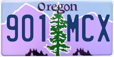 OR license plate 901MCX