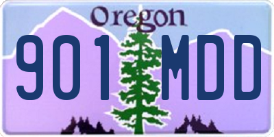 OR license plate 901MDD