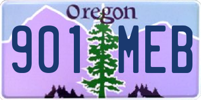 OR license plate 901MEB