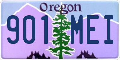 OR license plate 901MEI