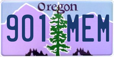 OR license plate 901MEM
