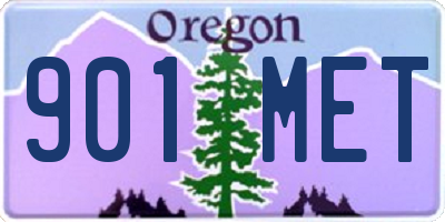 OR license plate 901MET