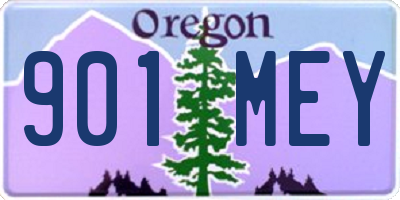 OR license plate 901MEY