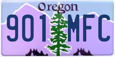 OR license plate 901MFC