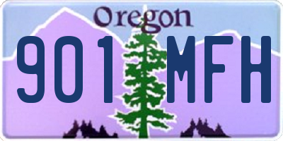 OR license plate 901MFH
