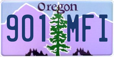 OR license plate 901MFI