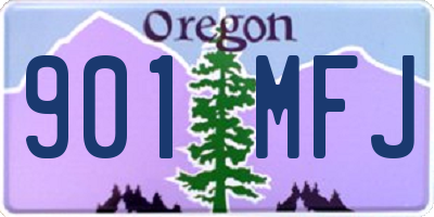 OR license plate 901MFJ