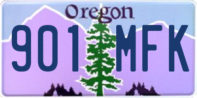 OR license plate 901MFK